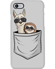 Load image into Gallery viewer, Cool Llama And Sloth In Pocket Meaningful Gift Phone case