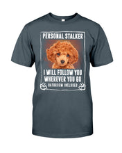 Load image into Gallery viewer, Red Toy Poodle Will Follow You St. Patrick's Day Printed Mug Guys Tee
