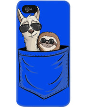 Load image into Gallery viewer, Cool Llama And Sloth In Pocket Meaningful Gift Phone case