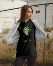 Load image into Gallery viewer, Keep Silent Sparkling Green Lips St Patrick's Day Gift Guys Tee