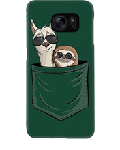 Load image into Gallery viewer, Cool Llama And Sloth In Pocket Meaningful Gift Phone case