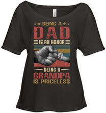 Load image into Gallery viewer, Being A Dad And Being A Grandpa Meaningful Gift For Family Ladies Tee
