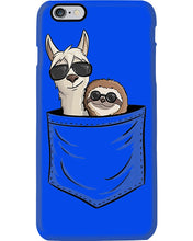 Load image into Gallery viewer, Cool Llama And Sloth In Pocket Meaningful Gift Phone case