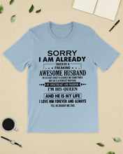 Load image into Gallery viewer, A Freaking Awesome Husband Is My Life Guys Tee