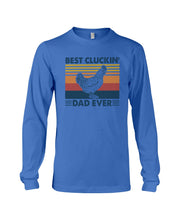 Load image into Gallery viewer, Best Cluckin' Dad Ever Retro Vintage Gift For Dad Unisex Long Sleeve