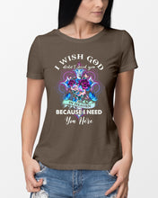 Load image into Gallery viewer, Rose Mandala Pattern I Need You Here Gift For Angel Dad Ladies Tee