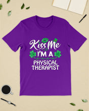 Load image into Gallery viewer, Physical Therapist Green Lip Shamrock St. Patrick's Day Color Changing Mug Guys Tee