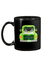 Load image into Gallery viewer, Boston Terrier Let's Go Travel Green Car St Patrick's Day Gift For Dog Lovers Mug