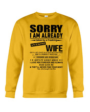 Load image into Gallery viewer, She's My Whole World Gift For Husband Sweatshirt