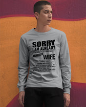Load image into Gallery viewer, She's My Whole World Gift For Husband Unisex Long Sleeve