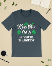Load image into Gallery viewer, Physical Therapist Green Lip Shamrock St. Patrick's Day Color Changing Mug Guys Tee