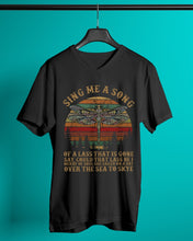 Load image into Gallery viewer, Sing Me A Song Dragonfly Retro Vintage Guys V-Neck