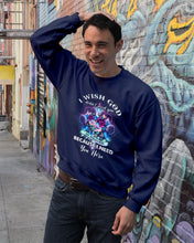Load image into Gallery viewer, Rose Mandala Pattern I Need You Here Gift For Angel Dad Sweatshirt