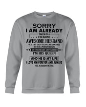 Load image into Gallery viewer, A Freaking Awesome Husband Is My Life Sweatshirt