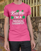 Load image into Gallery viewer, Physical Therapist Green Lip Shamrock St. Patrick's Day Color Changing Mug Guys Tee