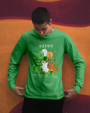 Load image into Gallery viewer, Lovely Cat And Balloons Happy St Patrick's Day Gift For Cat Lovers Unisex Long Sleeve