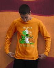 Load image into Gallery viewer, Lovely Cat And Balloons Happy St Patrick's Day Gift For Cat Lovers Unisex Long Sleeve