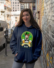 Load image into Gallery viewer, Bull Terrier With Beer Celebrate St Patrick's Day Gift For Dog Lovers Hoodie