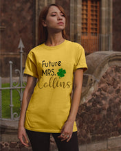 Load image into Gallery viewer, Shamrock Future Mrs Collins St Patrick's Day Guys Tee