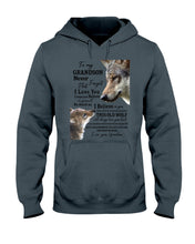Load image into Gallery viewer, Wolf Grandma Gift For Grandson Believe In Yourself Hoodie