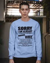 Load image into Gallery viewer, She's My Whole World Gift For Husband Sweatshirt