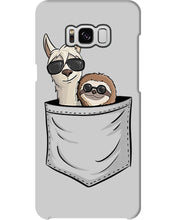 Load image into Gallery viewer, Cool Llama And Sloth In Pocket Meaningful Gift Phone case