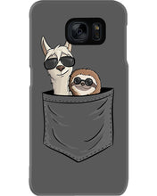 Load image into Gallery viewer, Cool Llama And Sloth In Pocket Meaningful Gift Phone case