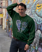 Load image into Gallery viewer, Purple Wings Gift For Angel Grandpa I Used To Be His Angel Sweatshirt