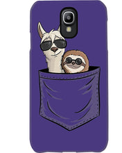 Load image into Gallery viewer, Cool Llama And Sloth In Pocket Meaningful Gift Phone case