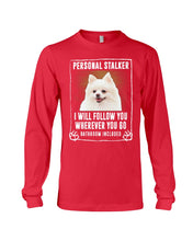 Load image into Gallery viewer, White Pomeranian Will Follow You St. Patrick's Day Printed Mug Unisex Long Sleeve