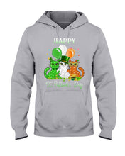 Load image into Gallery viewer, Lovely Cat And Balloons Happy St Patrick's Day Gift For Cat Lovers Hoodie