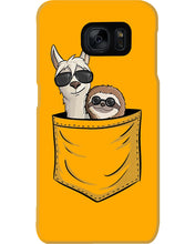 Load image into Gallery viewer, Cool Llama And Sloth In Pocket Meaningful Gift Phone case