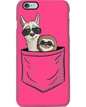 Load image into Gallery viewer, Cool Llama And Sloth In Pocket Meaningful Gift Phone case