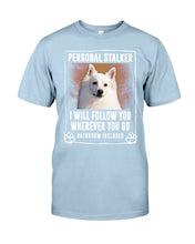 Load image into Gallery viewer, American Eskimo Personal Stalker St. Patrick's Day Printed Mug Guys Tee