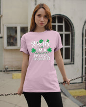 Load image into Gallery viewer, Physical Therapist Green Lip Shamrock St. Patrick's Day Color Changing Mug Guys Tee