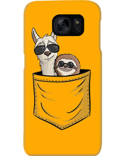 Load image into Gallery viewer, Cool Llama And Sloth In Pocket Meaningful Gift Phone case
