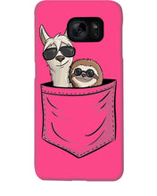 Load image into Gallery viewer, Cool Llama And Sloth In Pocket Meaningful Gift Phone case