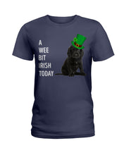 Load image into Gallery viewer, Black Cocker Spaniel Irish Today Green St. Patrick's Day Printed Mug Ladies Tee