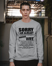 Load image into Gallery viewer, She's My Whole World Gift For Husband Sweatshirt