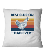 Load image into Gallery viewer, Best Cluckin' Dad Ever Retro Vintage Gift For Dad Pillow Cover