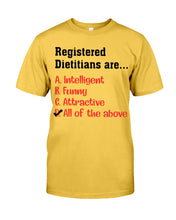 Load image into Gallery viewer, Registered Dietitians Are Intelligent Attractive Printed Mug Guys Tee