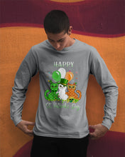 Load image into Gallery viewer, Lovely Cat And Balloons Happy St Patrick's Day Gift For Cat Lovers Unisex Long Sleeve