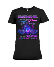 Load image into Gallery viewer, Gift For Angel Grandma Half Of My Heart Is In Heaven Ladies Tee