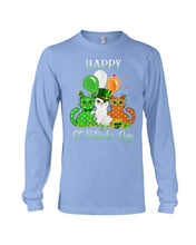 Load image into Gallery viewer, Lovely Cat And Balloons Happy St Patrick's Day Gift For Cat Lovers Unisex Long Sleeve