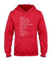 Load image into Gallery viewer, Splints Button Hook Therapy Putty Goniometer Resistance Bands Hoodie