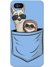 Load image into Gallery viewer, Cool Llama And Sloth In Pocket Meaningful Gift Phone case