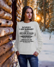 Load image into Gallery viewer, A Freaking Awesome Husband Is My Life Sweatshirt