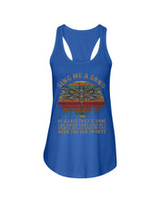 Load image into Gallery viewer, Sing Me A Song Dragonfly Retro Vintage Ladies Flowy Tank