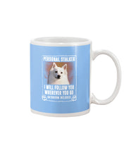Load image into Gallery viewer, American Eskimo Personal Stalker St. Patrick's Day Printed Mug Mug