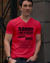 Load image into Gallery viewer, She's My Whole World Gift For Husband Guys V-Neck
